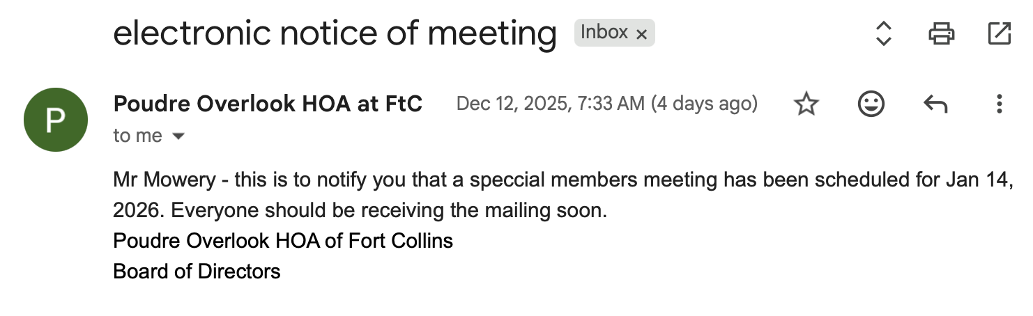 A “Unitary Executive” HOA? Why Process Matters Before the January 14 Special Meeting